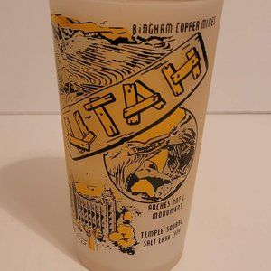 Vintage Utah State Souvenir Glass